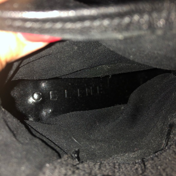 Celine Black Leather Boots Size 37.5 - Picture 5 of 5